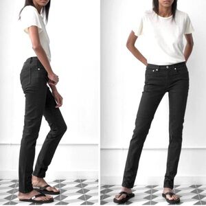 A.P.C. Petit New Standard Stretch Skinny Jeans Black Size 32